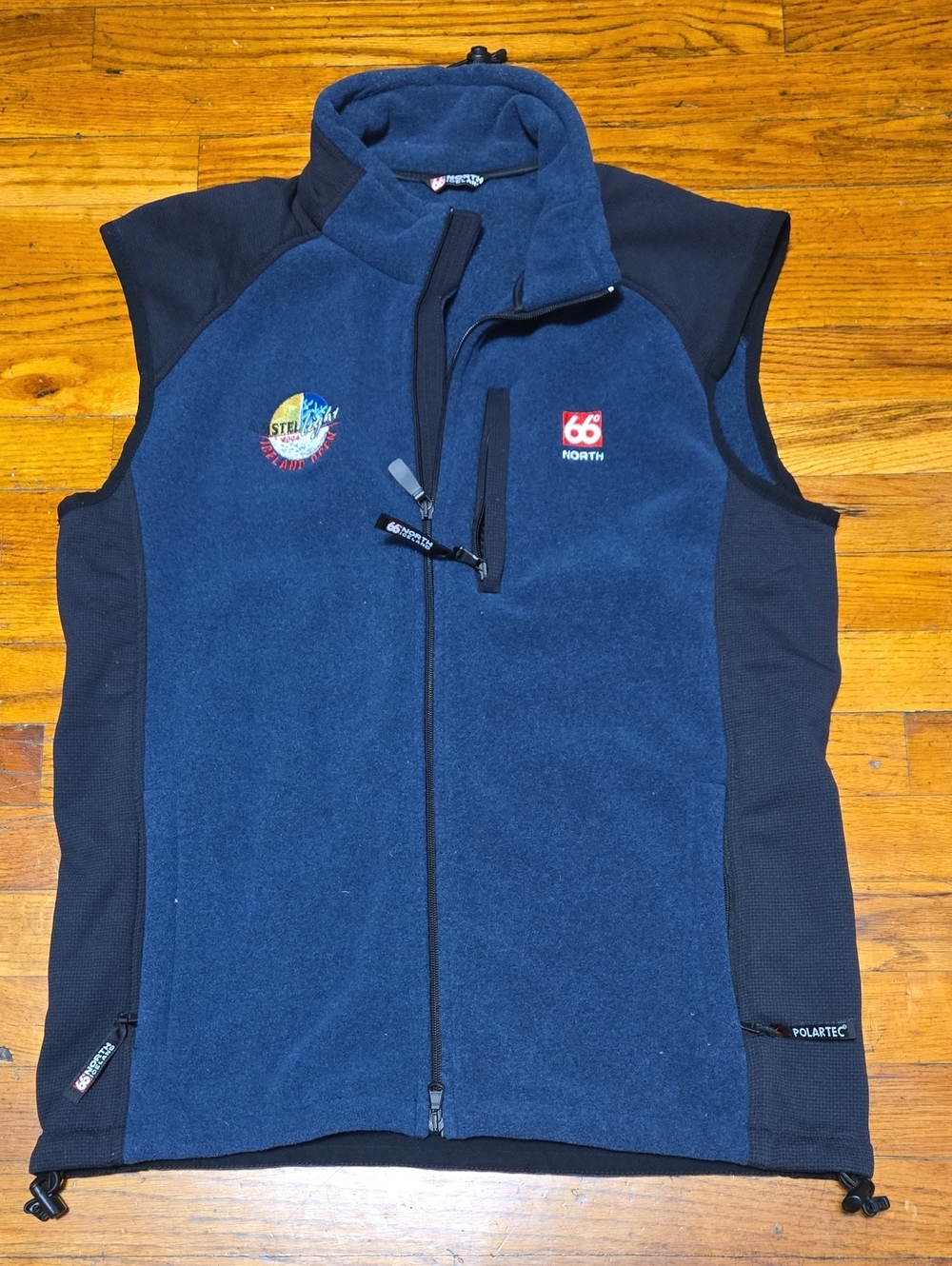 66 North Tindur Technical Vest Polartec Icelandic Open 2004 AmstelnLight Logo- M
